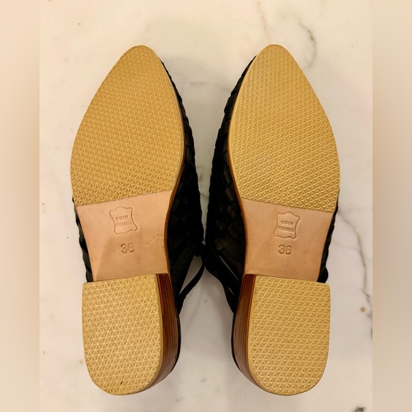 Miuccia Studio Victoria Mules - Black Woven - 36 - Picture 6 of 6